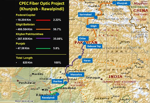 中巴经济走廊820千米光纤网络项目有望提前竣工